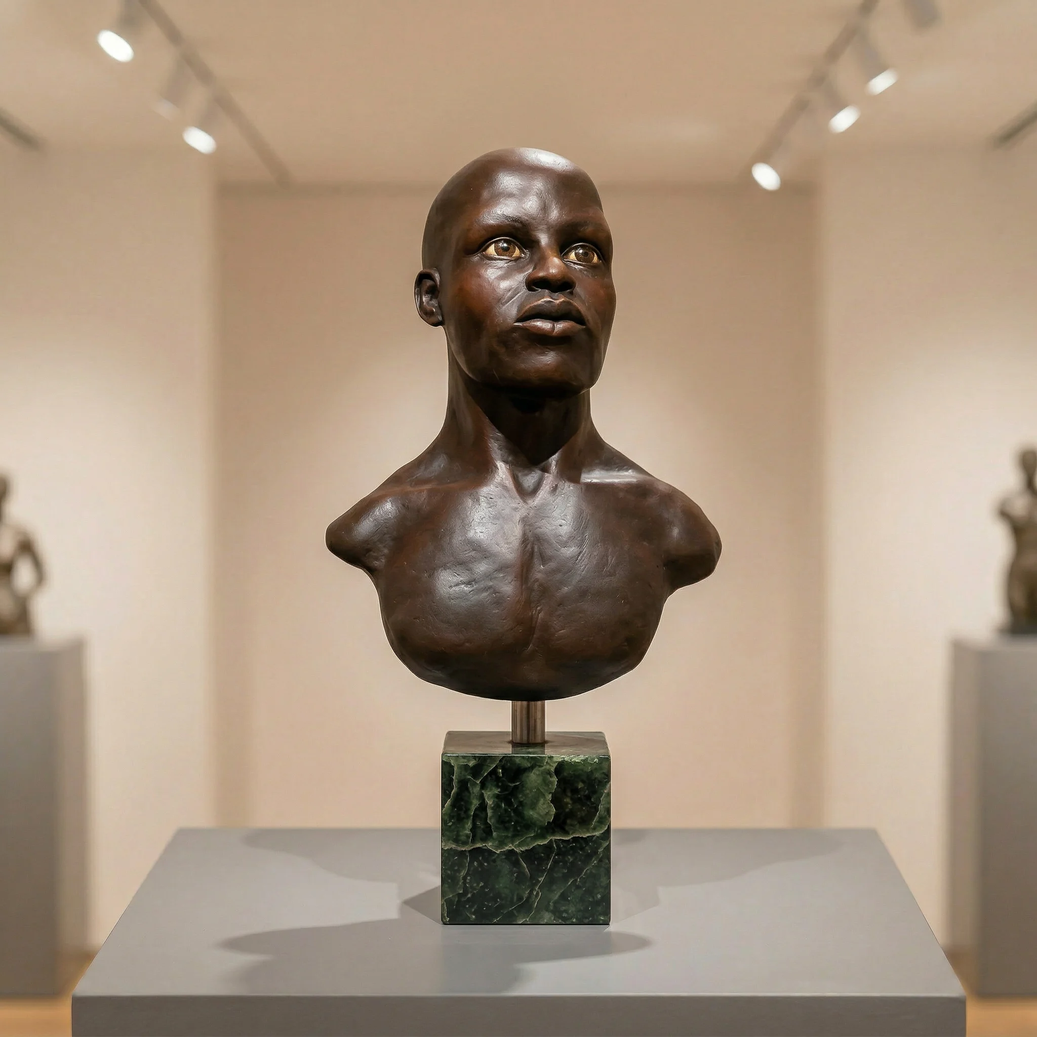 Afrikaanse Man II — beeldhouwwerk